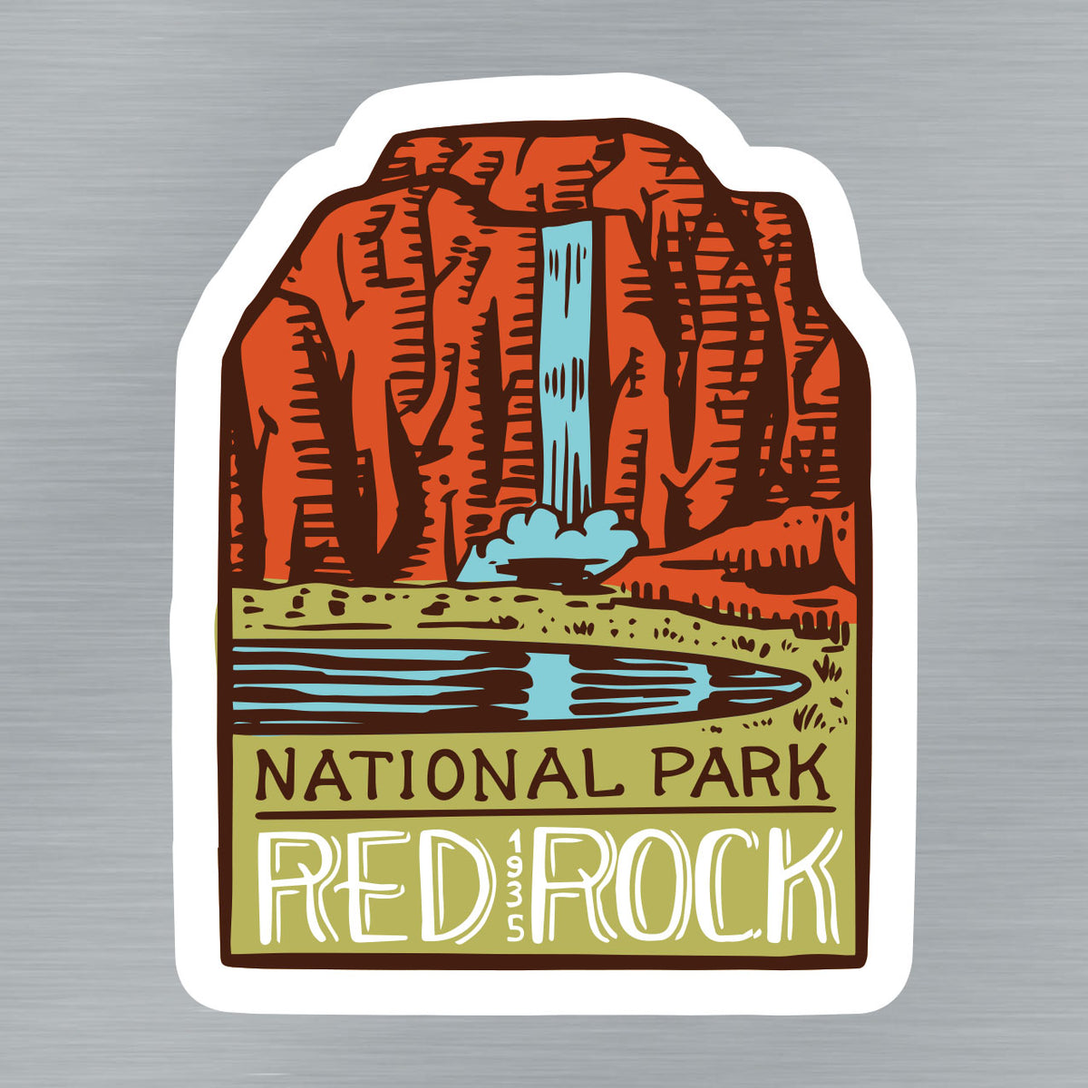 Red Rocks Sticker