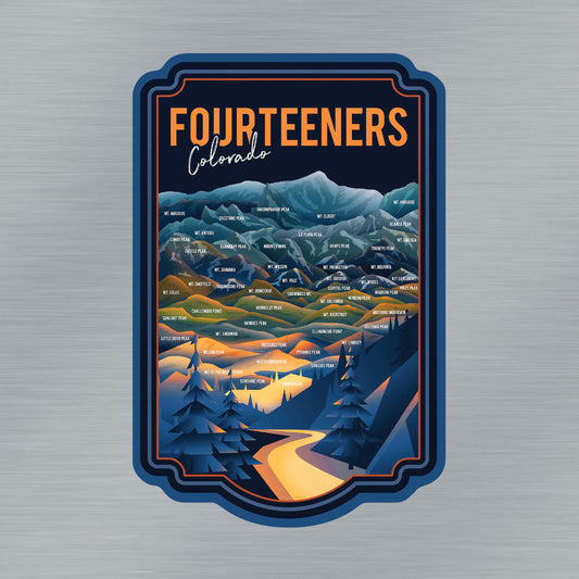 Fourteeners of Colorado Sticker
